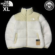 1円～!売切!【正規新品】THE NORTH FACE SHERPA NUPTSE JACKET ダウンジャケット ヌプシ モコモコ インフルエンサー着用(XL)白 190122-175_画像3