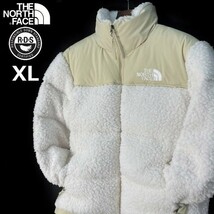 1円～!売切!【正規新品】THE NORTH FACE SHERPA NUPTSE JACKET ダウンジャケット ヌプシ モコモコ インフルエンサー着用(XL)白 190122-175_画像2