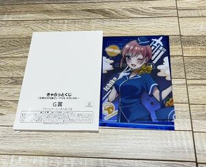 五等分の花嫁 FiVE AiRLiNE コレクションシート アクリルアートパネル きゃらっとくじ 二乃 一花