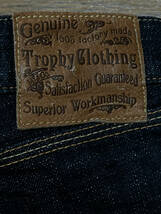 TROPHY CLOTHING トロフィークロージング セルビッチ ダブルニー ワーク デニムパンツ 濃紺 大きいサイズ 36 BJBC.AJ_画像9