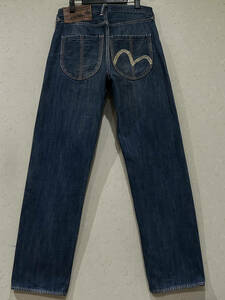 ※YAMANE 山根 ヤマネ LOT 1959 カモメペイント セルビッチ デニムパンツ evisu エヴィス インディゴ 32 　　　　　　　　　　 BJBC.AJ