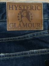 ※HYSTERIC GLAMOUR ヒステリック グラマー 0243AP16 スタッズダメージ＆リペア加工セルビッチデニムパンツ 濃インディゴ日本製 34 BJBC.AJ_画像6