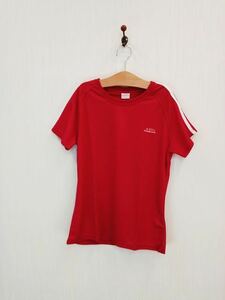 ap4569-2 ○送料無料 新品 A-SPO fitness & sports アスポ レディース Tシャツ Sサイズ レッド スポーツウェア 吸汗速乾 リフレクター付