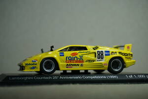 1/43 JGTC WhiteBox Lamborghini Countach 25th Anniversario #88 1994 JLOC ランボルギーニ カウンタック アニバーサリー GT1 GT500