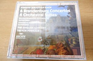 ん6-056＜CD/3枚組＞「J.S.バッハ:6 Brandenburg Concertos / 4 Orchestral Suites」Trevor Pinnock/The English Concert