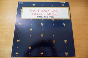 D2-262＜LP/英盤＞「J.S.Bach:Bach and Liszt Organ Recital」Franz Liszt, Karl Richter