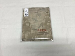 50％OFF　SEEK ライトベージュ柄　VネックTシャツ　LLサイズ