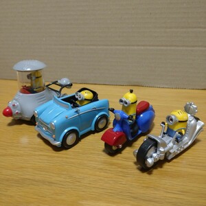 海外 限定 minions minion minicar ミニカー セット ミニオンズ ミニオン フィギュア マスコット figure コレクション 置物 車 バイク １