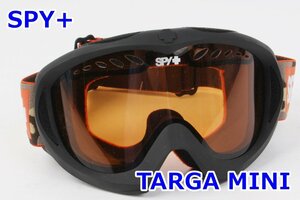 SPY TARGA MINI ブラック色フレーム 迷彩柄ベルト オレンジ系レンズ 子供用 スノーゴーグル フレキシブルフレーム キッズ スパイ R2310-072