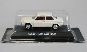 【未開封】コナミ 1/64 絶版名車コレクション Vol.7 スバル1000 (A12) 1967 白 ホワイト ミニカー
