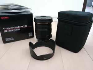 美品 SIGMA シグマ 17-50ｍｍ F2.8 EX DC OS HSM 元箱 付属品 Nikon用 