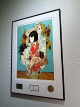 DEATH NYC 額付き 世界限定100枚 アートポスタ 山白朝子 私のサイクロプス ファン・ゴッホ van Gogh ひまわり 現代アート_画像3