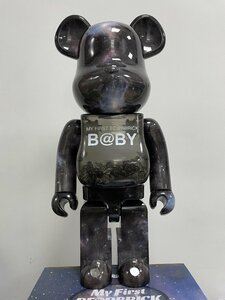 ◆1000%◆ MY FIRST BE@RBRICK B@BY SPACE Ver. x カリモク by MEDICOM TOY ベアブリック 置物 ■ 中古 ■ 美品 ■ 箱付き