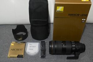 AF-S NIKKOR 70-200mm f/2.8E FL ED VR + ARCREST保護フィルター付き