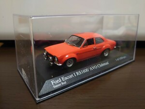 ミニチャンプス1/43 フォード エスコート RS1600 'AVO Clubman' サンセットレッド