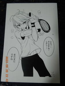 同人 ポストカード / テニス 美少年 漫画 オリジナル? / イラストカード