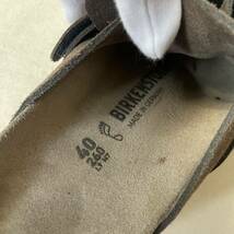 BIRKENSTOCK NAGOYA ビルケンシュトック ナゴヤ サボサンダル スウェード レザーシューズ 革靴 Boston ボストン 26cm ブラウン_画像10