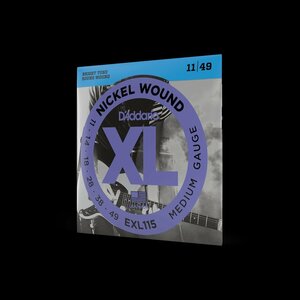 【エレキギター弦】 ダダリオ D'Addario EXL115 Blues / Jazz Rock 11-49 XL NICKEL 正規品