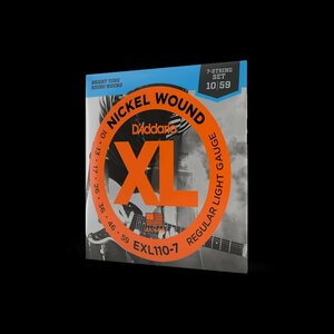 [ электрогитара струна ] D'Addario D'Addario EXL110-7 Regular Light 7-string 10-59 XL NICKEL стандартный товар 