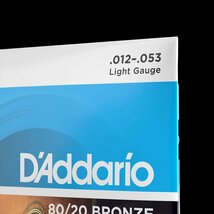 【アコースティックギター弦】 ダダリオ D'Addario EJ11 Light 12-53 80/20 BRONZE 正規品_画像4