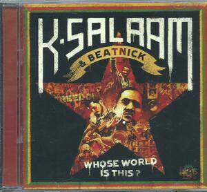 ■DVD付2枚組】K-Salaam & Beatnick - Whose World Is This?★Mos Def Kardinal Offishal Young Buck Trey songz Sizzla Luciano★Ｄ８０