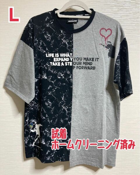 美品 TAKA-Q購入 BRANDALISED T-shirt Collection バンクシー 半袖Tシャツ メンズ Lサイズ