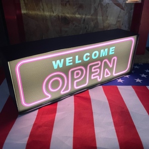 LEDナイトライト NEON 「OPEN」オープン 振動センサーライト LEDサイン アメリカン雑貨 アメ雑