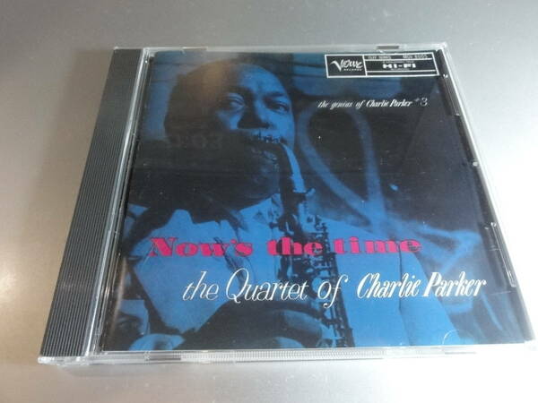 CHARLIE PARKER 　チャリ―パーカー　NOWS THE TIME　　国内盤