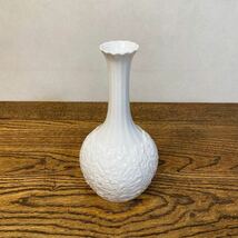 スポード 花瓶 花器 白磁 陶器 アンティーク レトロ K1429 S/S ENGLAND spode_画像1