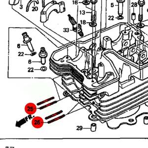 GB250 2～5型 スタッドボルト　クラブマン　4本セット　純正　新品　MC10 マフラー　エキパイ　エンジン　HONDA ホンダ