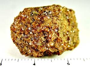 [国産鉱物]　レインボーガーネット小群晶・奈良県産　T52