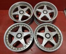 RAYS VESTA EINS KAHN .5 17インチ 8JJ 9JJ PCD：114.3 /4/5H マルチ　オフセット：35/38 レイズ　中古4本セット_画像1