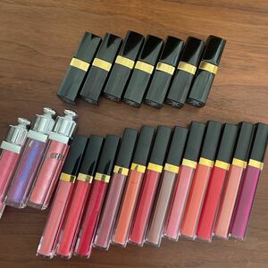 CHANEL rouge COCO、rouge COCO gloss、DIOR アディクトグロス　まとめてセット