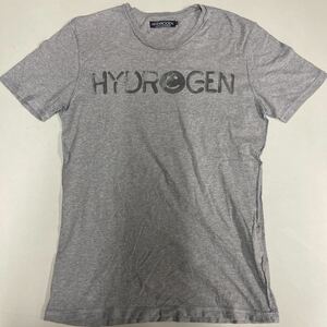 HYDROGEN ハイドロゲン Sサイズ Tシャツ グレー 杢 メンズ レディース イタリア製 MADE IN ITALY 半袖