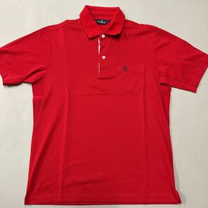 Munsingwear マンシングウェア 半袖シャツ ポロシャツ サイズL レッド 赤 メンズ トップス 日本製 MADE IN JAPAN デサント ゴルフ golfの画像1