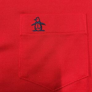 Munsingwear マンシングウェア 半袖シャツ ポロシャツ サイズL レッド 赤 メンズ トップス 日本製 MADE IN JAPAN デサント ゴルフ golfの画像4