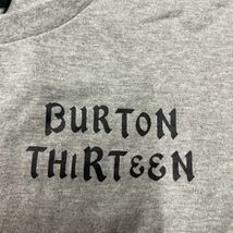 BURTON THIRTEEN Tシャツ Sザイズ ON THE SUMMIT 杢グレー メンズ 半袖 美品 バートンサーティーン_画像3