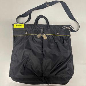 モスキーノ MOSCHINO TANKER タンカー ショルダーバッグ BAG 鞄 カバン ミリタリー ブラック 黒 日本製 MADE IN JAPAN ヘルメットバッグ