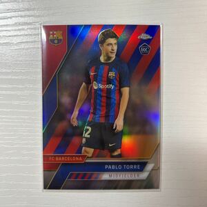 2022-23 Topps Chrome Barcelona Pablo Torre Barco border refractor 99枚限定