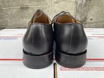 7D/24.5cm程度 BALLY バリー Uチップ 紳士靴 黒 スイス製 革靴_画像4