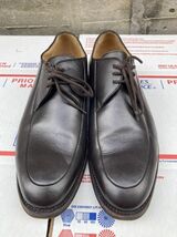 7D/24.5cm程度 BALLY バリー Uチップ 紳士靴 黒 スイス製 革靴_画像2