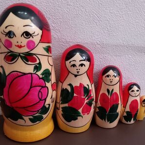 ロシア マトリョーシカ人形 木製