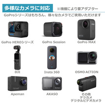 GoPro ゴープロ アクセサリー 360度 フィンガー ジョイント I型 パーツ 回転 アクションカメラ ウェアラブルカメラ 取り 送料無料_画像8