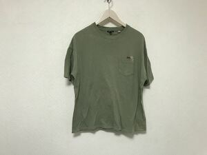 本物フリークスストアFREAKSSTOREコットンポケット半袖TシャツメンズサーフアメカジミリタリーワークストリートスケーターカーキM