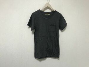 本物オーギュストAugusteコットンポケット半袖Tシャツメンズサーフアメカジミリタリーワークビジネススーツグレー日本製S