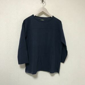 新品未使用本物デナリDENALIコットン7部丈袖長袖TシャツロンTメンズサーフミリタリーワークアメカジビジネススーツM紺ネイビー2フランス製