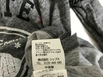 本物シップスジェットブルーSHIPSJETBLUEコットンカレッジプリント7部丈袖長袖TシャツロンTメンズサーフミリタリーワークアメカジMグレー_画像6