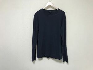  genuine article Armani Jeans ARMANI JEANS cotton print long sleeve T shirt long T men's Surf military Work American Casual business navy blue navy XL