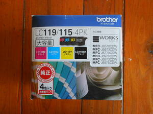 [ original ]brother LC119/115-4PK* high capacity 4 color entering economical pack 1 box expiration of a term close .