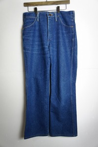 80s Wrangler ラングラー 935DEN 米国製 NO-FAULT DENIMS ブーツカット デニム ジーンズ パンツ フレア USA 31×30 青 1027N